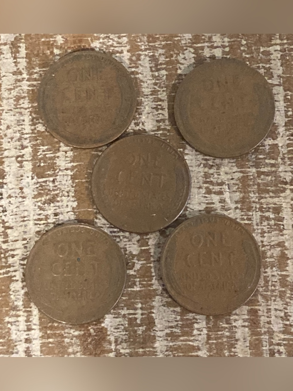 Lot of 5 Lincoln Wheat Cent Pennies 1910 1923 1940 1940D 1956D - Picture 2 of 13